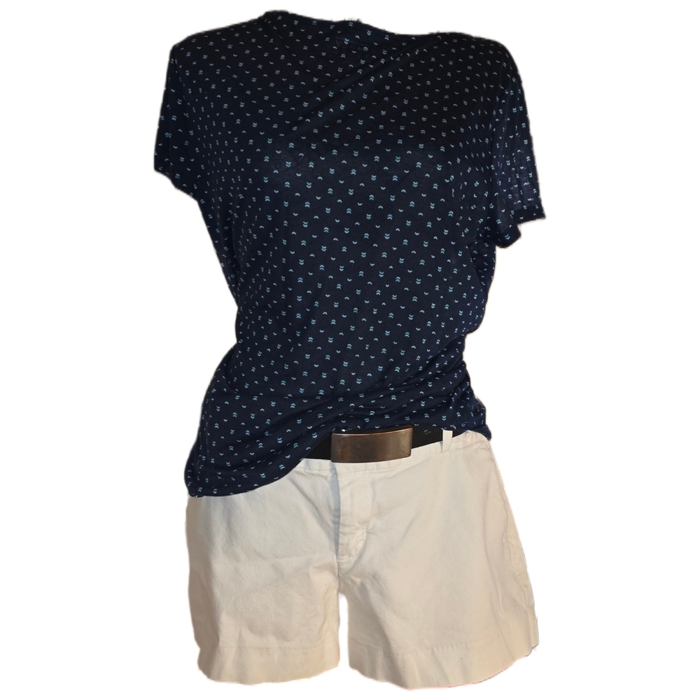 Navy Polka Dot Women's Top